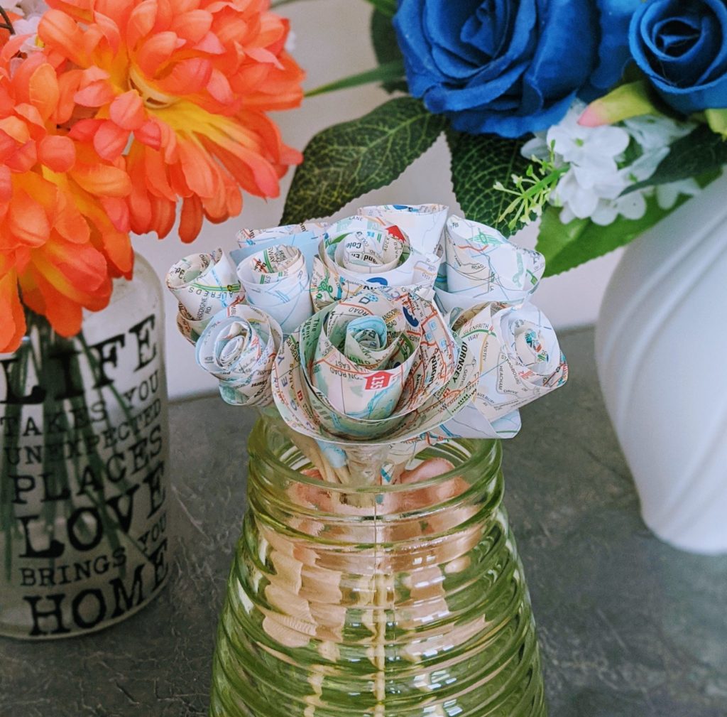 DIY Swirl Paper Roses