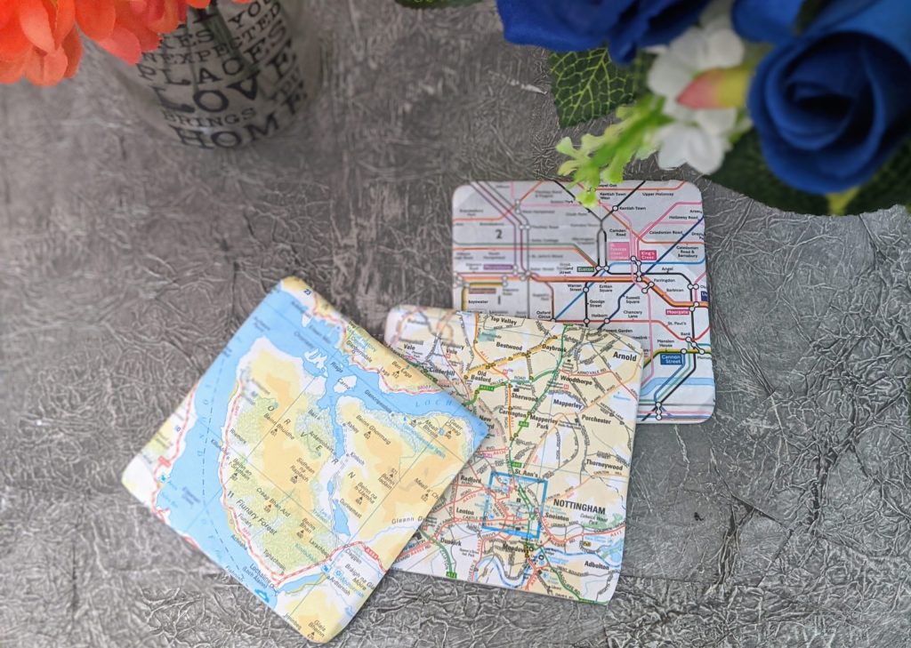 Easy DIY Map Coasters