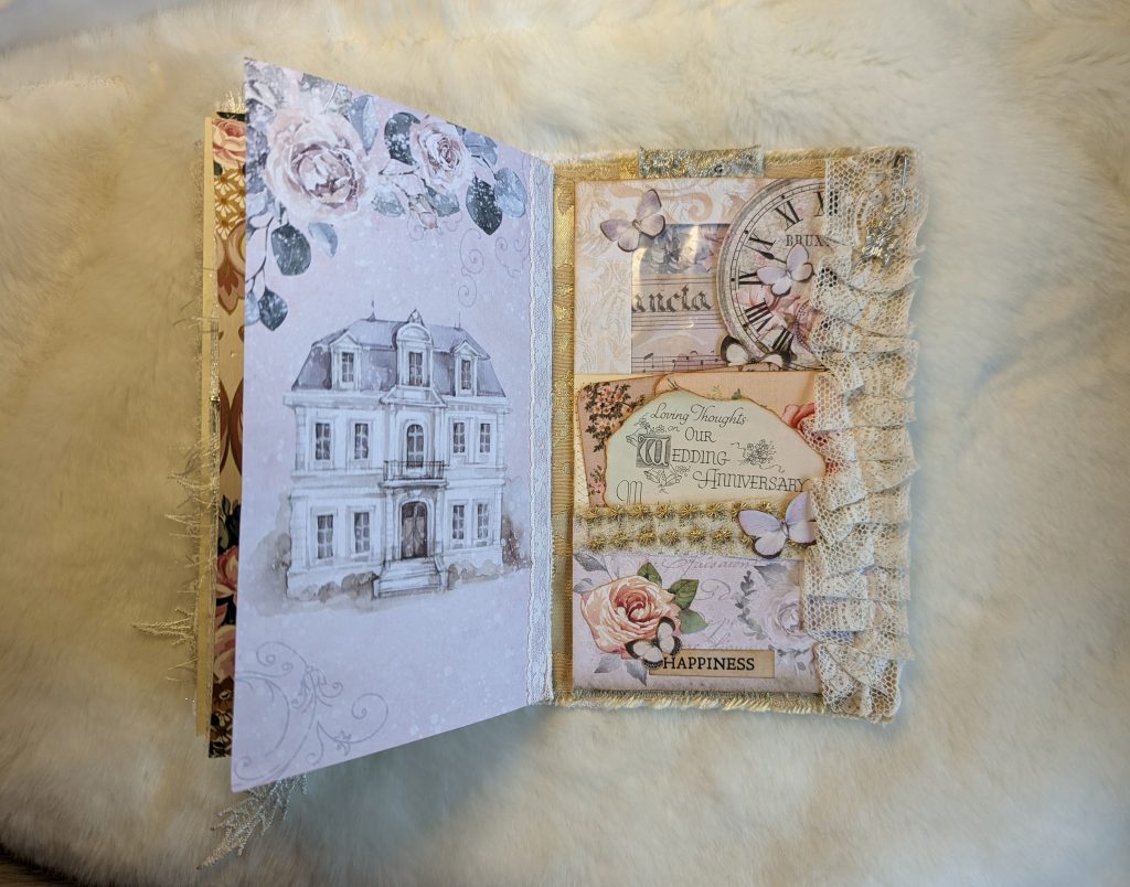 Junk Journal Diary w/Tags Pockets Writing Space Tuck Spots For Photos  Keepsakes