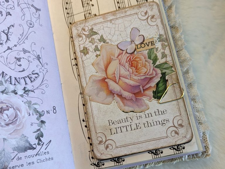 Wedding junk journal - handmade ephemera