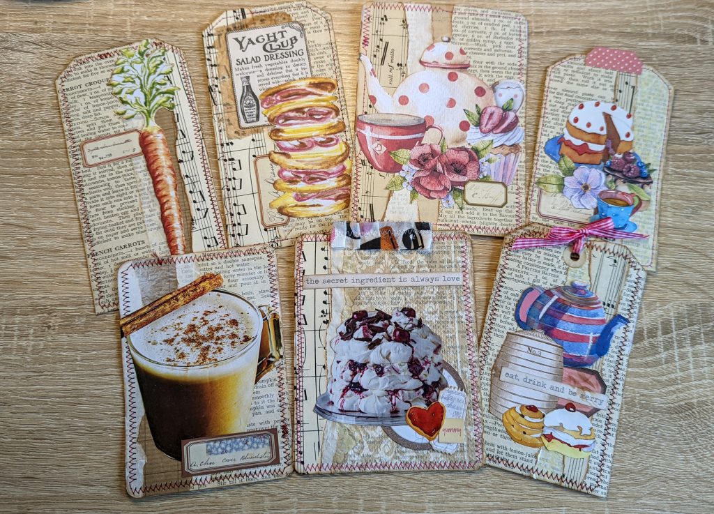 Recipe junk journal tags