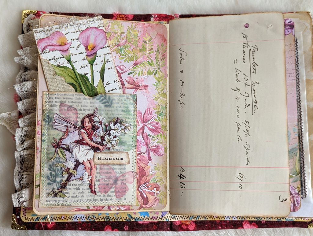 Fairy vellum junk journal pocket