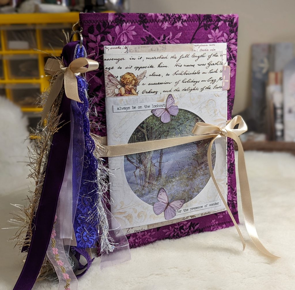 Lilacs and Lavender fairy junk journal