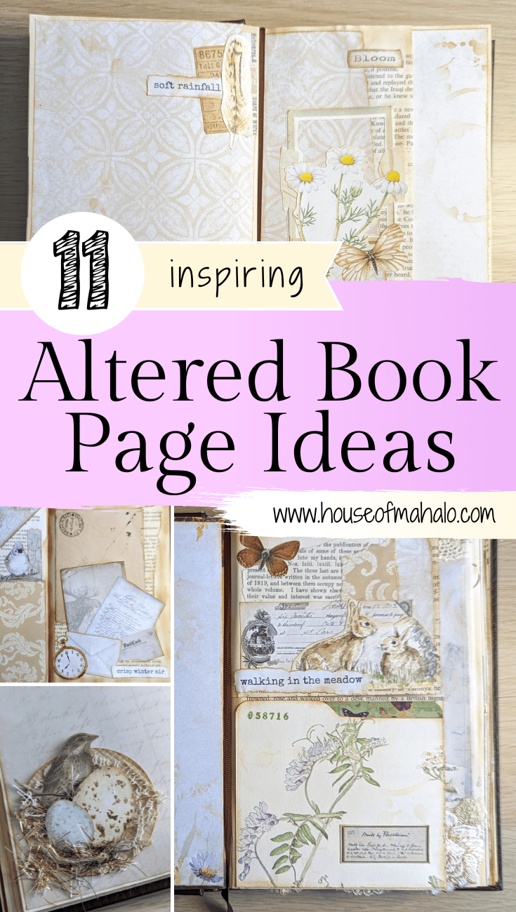 Altered Book Pages: 11 Easy & Beautiful Page Ideas To Inspire You!