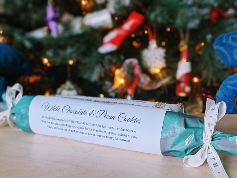 Homemade cookie dough gift for Christmas