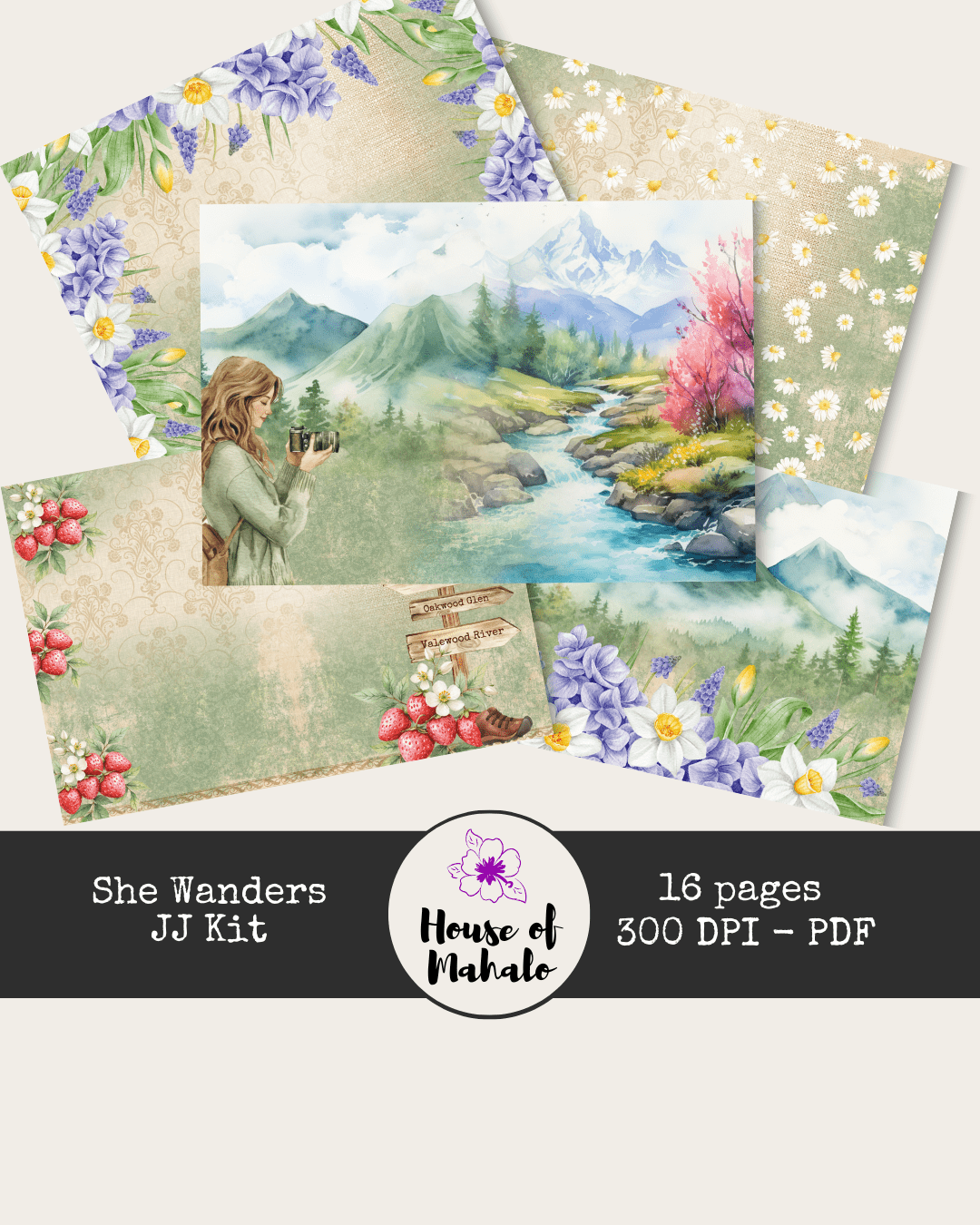 She Wanders Printable Papers
