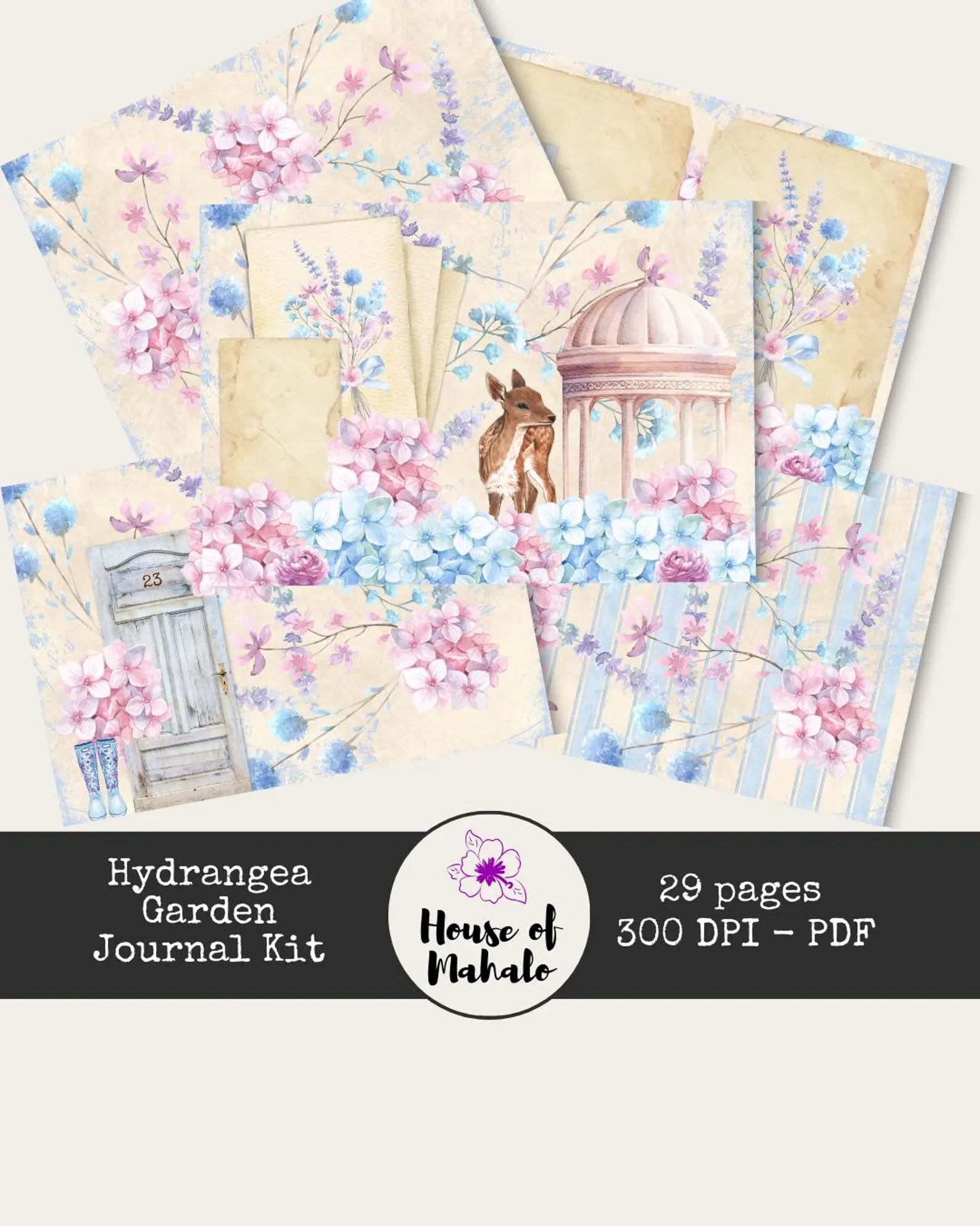 Hydrangea Garden Journal Kit from House of Mahalo