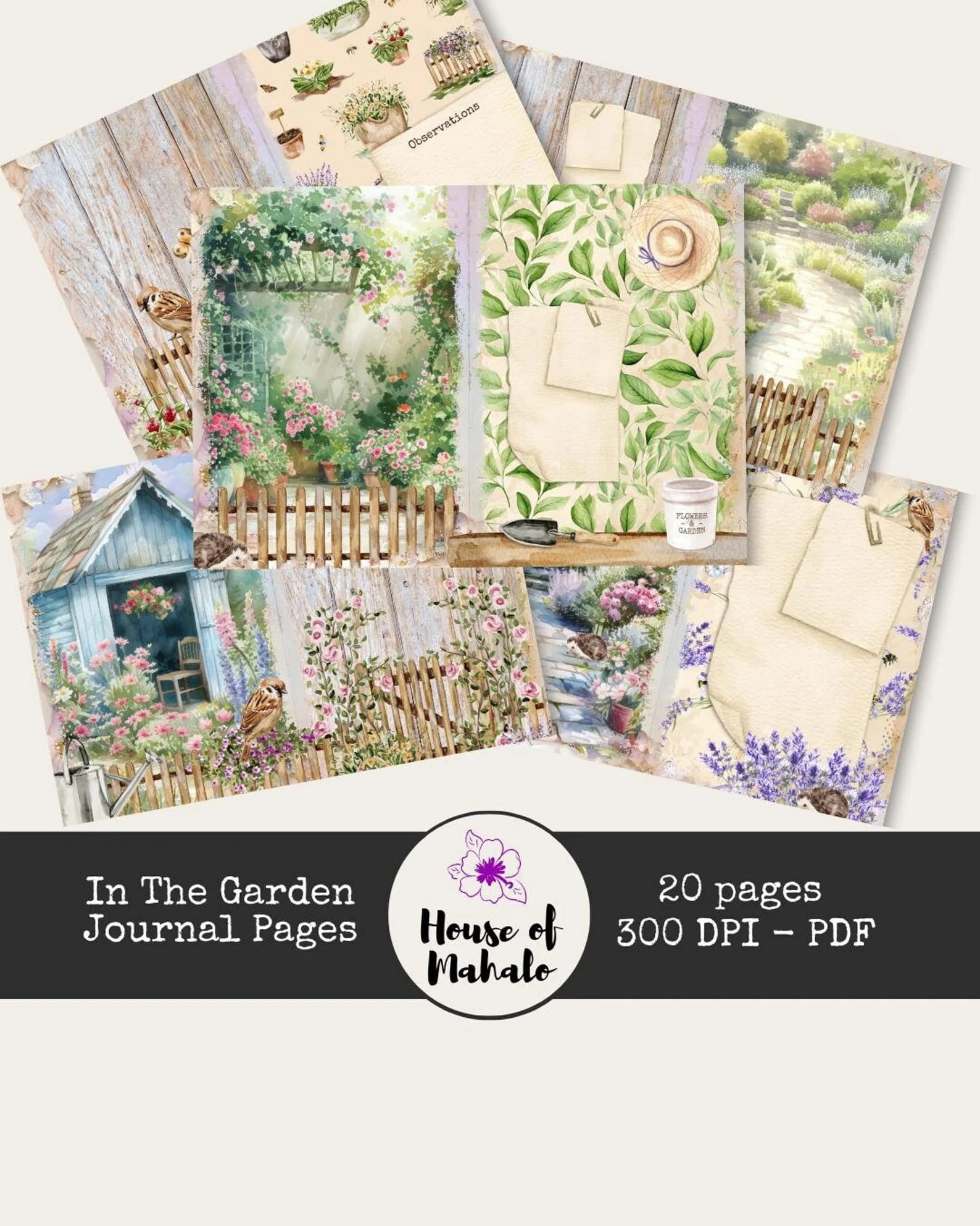 In The Garden Journal Kit from House of Mahalo