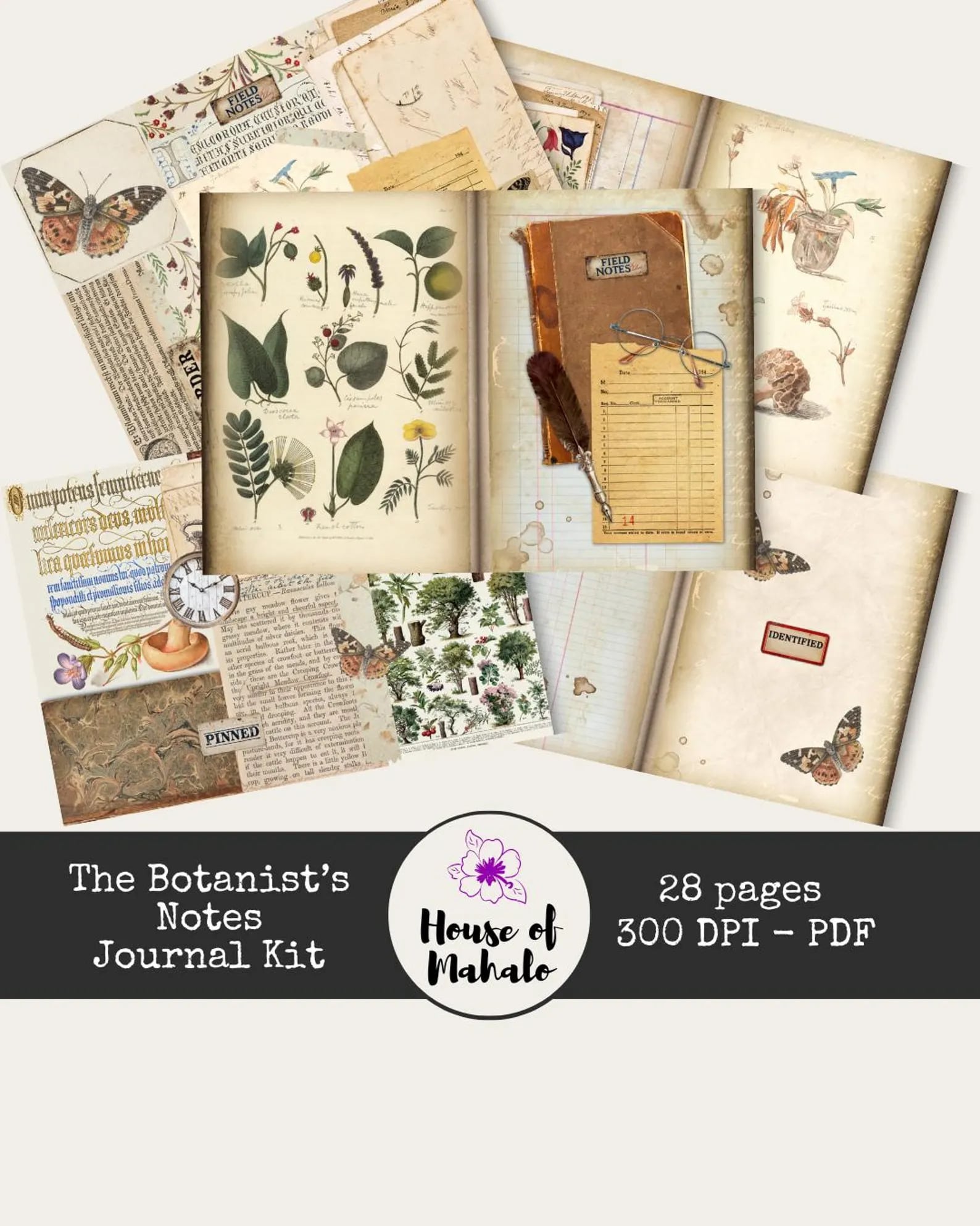 The Botanist's Notes Journal Kit from House of Mahalo